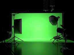 التصوير على خلفية خضراء